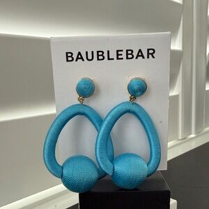 Baublebar NEW Post Back Fabric Open Hoops